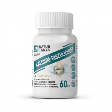 Articulații, Mușchi şi Oase - CALCIU-BISGLICINAT, BioPerine® brevetat și vitamina D3 60 capsule