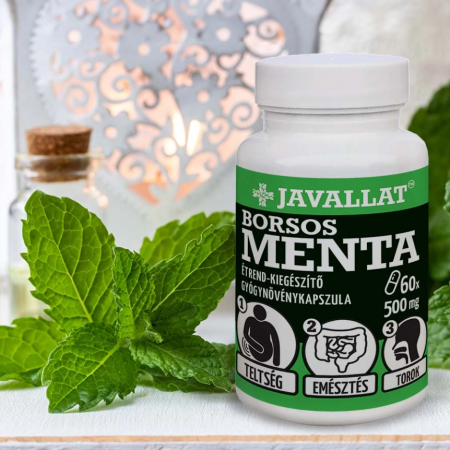 Sănătate pentru răceală și respiratorie - Capsule de Mentă Borșoasă 60 de capsule