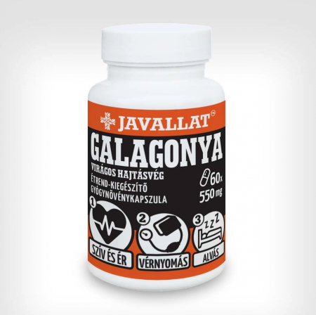 Sănătate cardiovasculară și arterială - Capsule cu Varfuri inflorite de Paducel 550 mg, 60 capsule