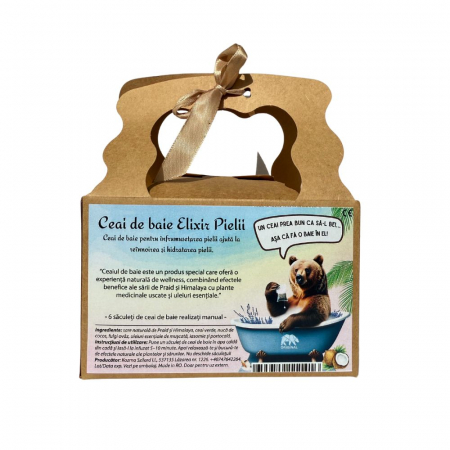 Ceai de baie Elixirul Pielii, 6 saculeti, realizati manual [2]