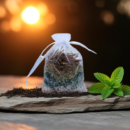 Sănătate pentru răceală și respiratorie - Ceai de baie Hapciu, 6 saculeti, realizati manual