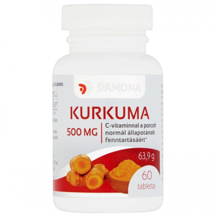 Articulații, Mușchi şi Oase - Comprimate de Turmeric 500mg, 60 tablete