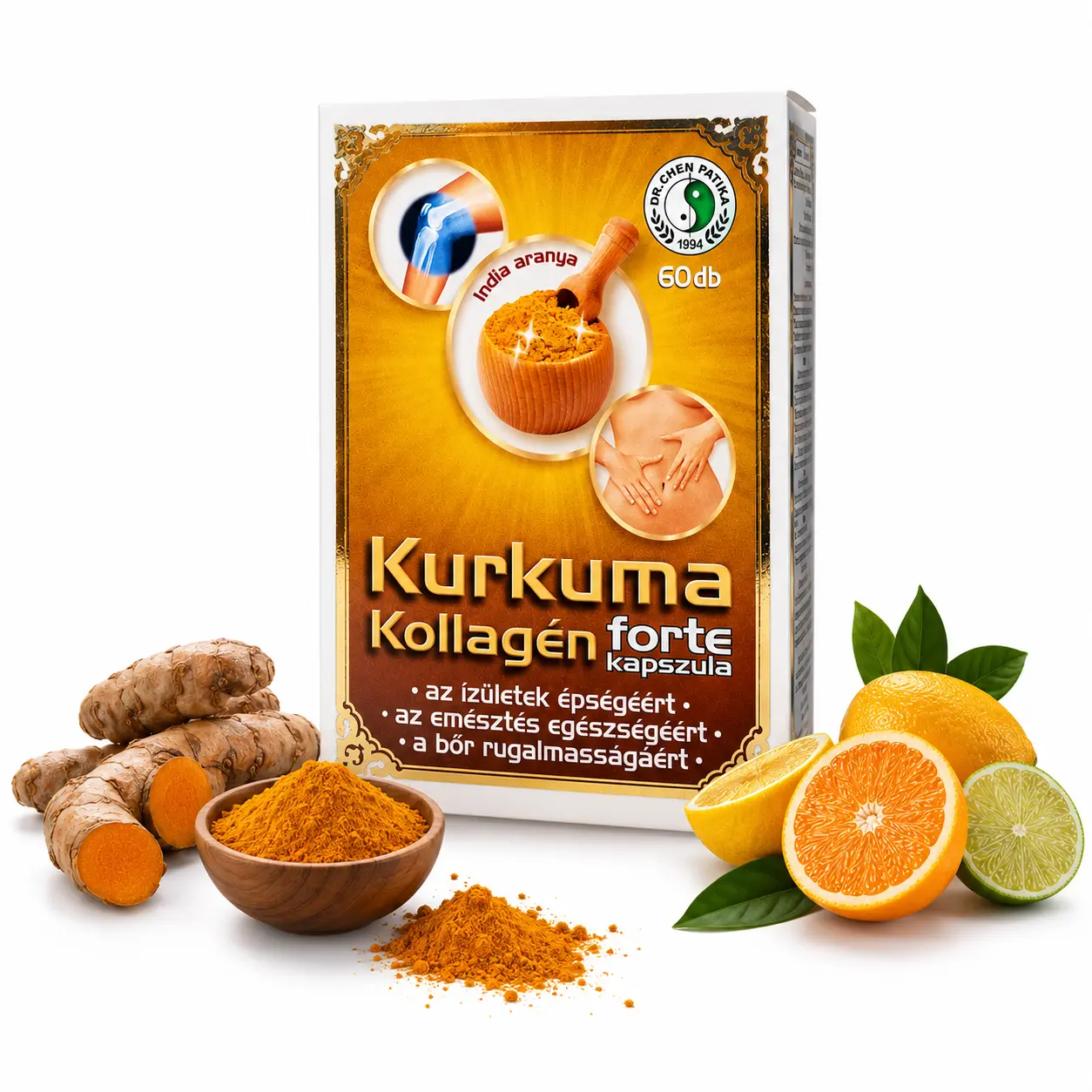 Pachete promoționale - Curcuma Colagen Forte PACKET PROMO cură de 90 de zile, 3x60 caps