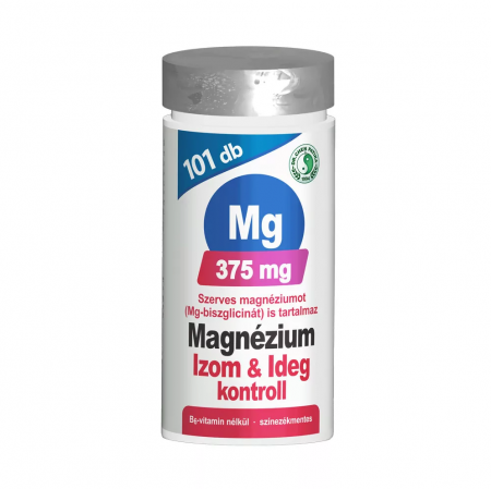 Minerale esențiale - MAGNEZIU 375 MG CONTROL TABLETE MUSCULAR & NERVOS - 101 BUCĂȚI