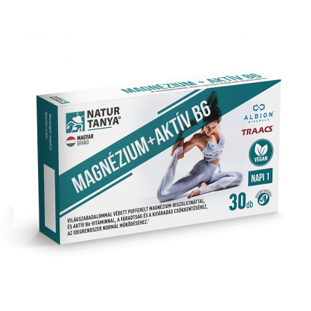 Sistemul nervos și stres - Magneziu + B6 activa - Magneziu bisglicinat chelatat brevetat cu o capsulă vegetală!