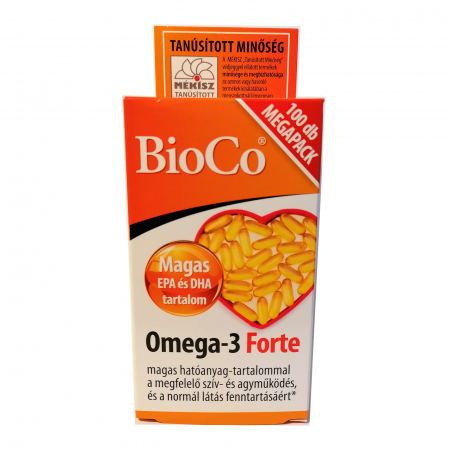 Sănătate cardiovasculară și arterială - Omega-3 FORTE 100 capsule