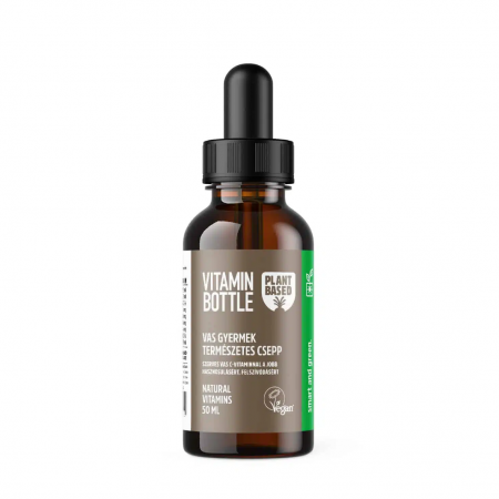 Minerale esențiale - Picaturi de Fier pentru Copii, picaturi naturale 50 ml cu pipeta picuratoare