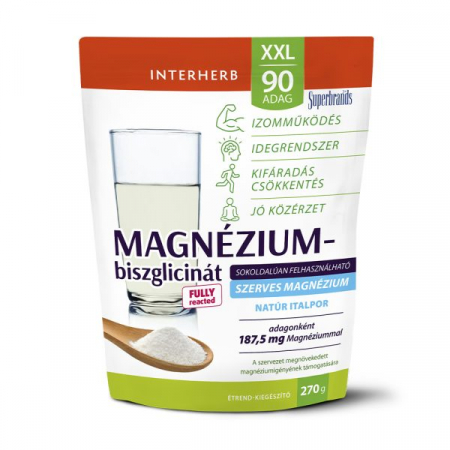 Minerale esențiale - Pulbere pentru băutură cu Magneziu Bisglicinat NATUR, 270 g (XXL 90 porții)