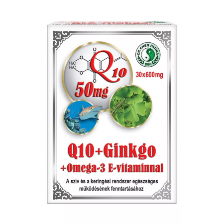 Sănătate cardiovasculară și arterială - Q10 GINKGO OMEGA-3 CAPSULE - 30 BUC