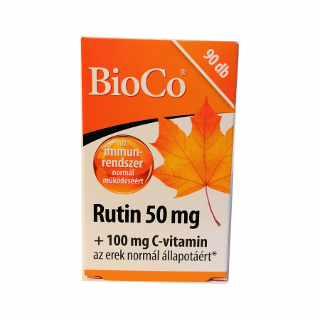 Sănătate cardiovasculară și arterială - Rutin 50mg + vitamina C 100mg 90 tablete