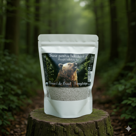 Săruri naturale - Sare pentru Inhalare cu Muguri de Brad 1kg - Respirație Usoara si Sanatate