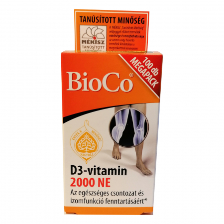 Stimulatoare ale sistemului imunitar - Vitamina D3 2000UI 100 tablete