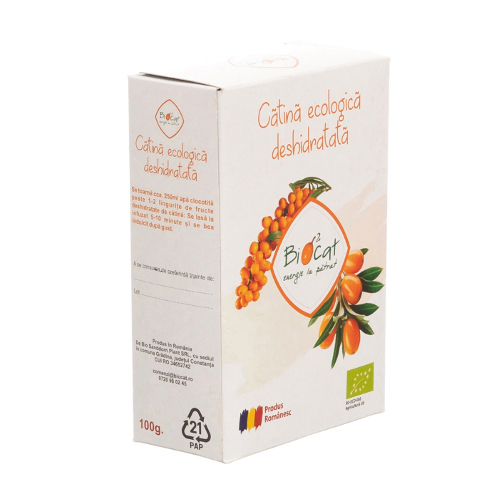 Fructe deshidratate de catina ecologice - produs deshidratat 100g [2]