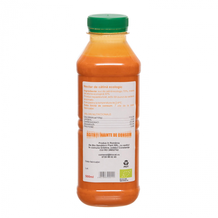 Nectar de catina ecologic 500ml - pet (produs proaspat) [2]
