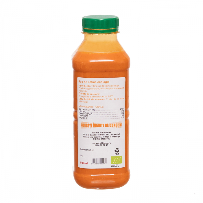 Suc de catina ecologic 500ml - pet (produs proaspat) [2]