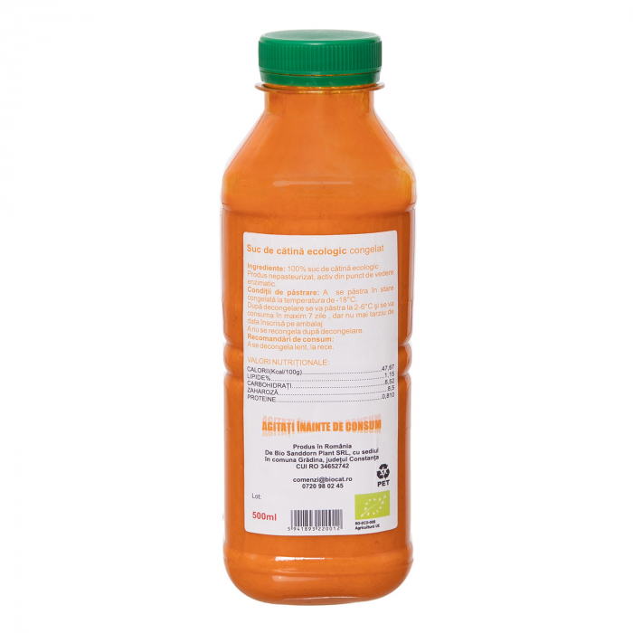 Suc de catina ecologic 500ml - pet (produs congelat) [2]