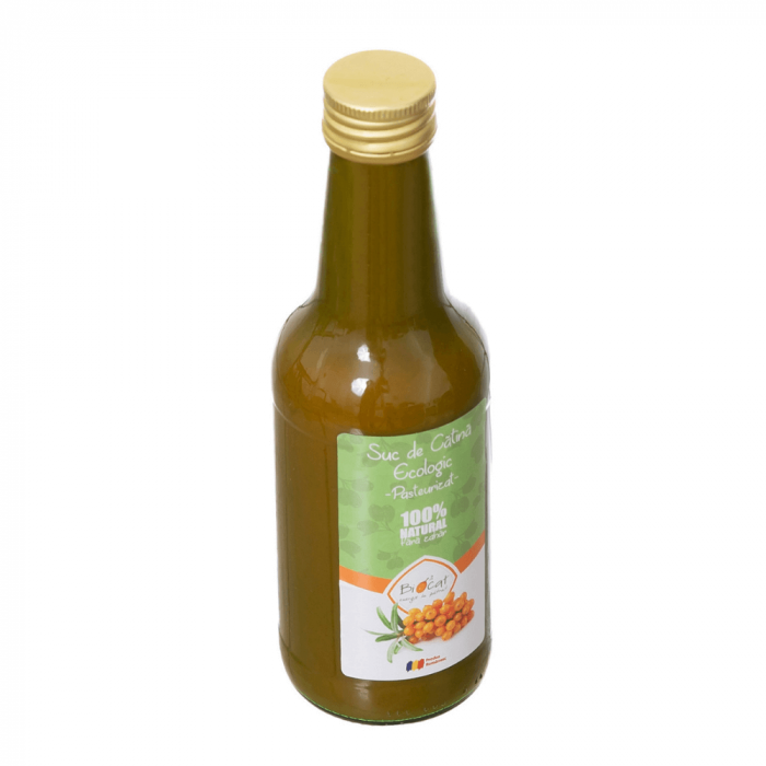 Suc de Catina Ecologic Pasteurizat 250ml - Sticla [2]