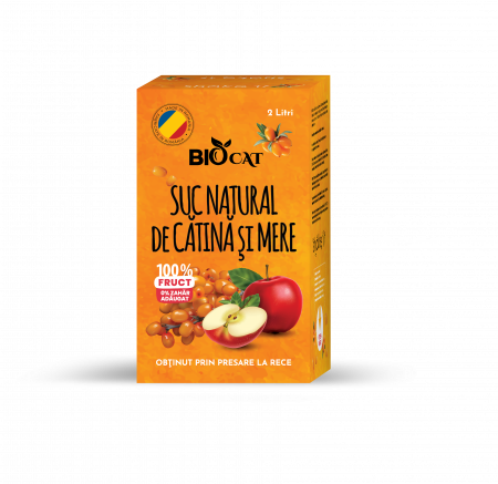 Sucuri Naturale - Suc de Catina cu suc de mere - produs pasteurizat 2l