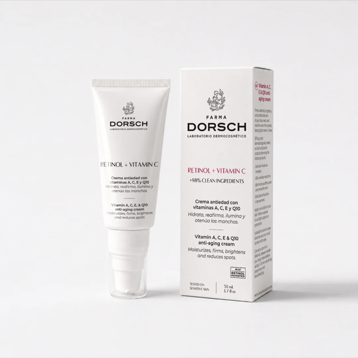 Cremă antirid Retinol + Vitamina C și peptide 50 ml – Farma Dorsch [2]