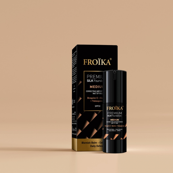 Fond de ten cu SPF 30 Premium Silk Medium Froika pentru un ten uniform [2]