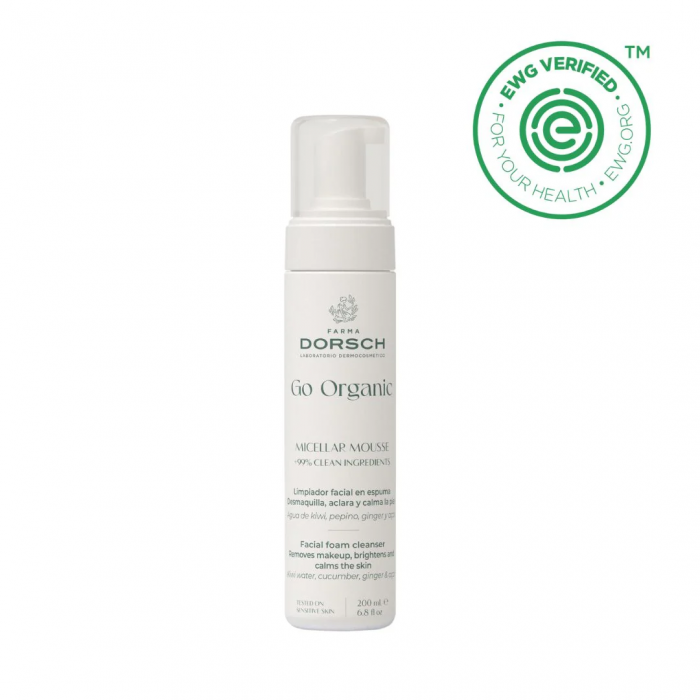 Spumă micelară Go Organic pentru demachiere și curățare, 200 ml [2]