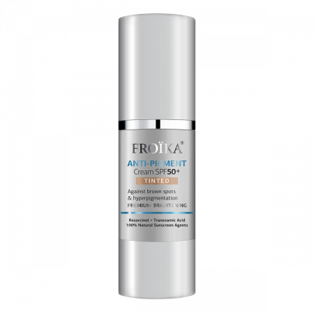 Ten sensibil - Crema colorată anti pete pigmentare cu SPF 50 Froika, protecție totala