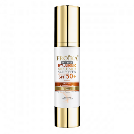 Ten sensibil - Cremă protecție solară anti-pete SPF 50 – Hyaluronic Silk Touch Suscreen antispot - Froika