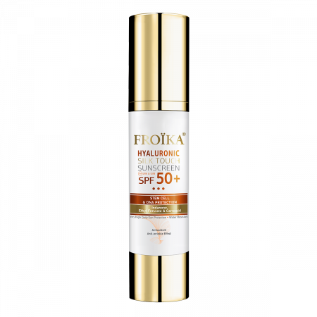 Crema de fata cu protectie solara SPF 50+ Froika Hyaluronic Silk Touch