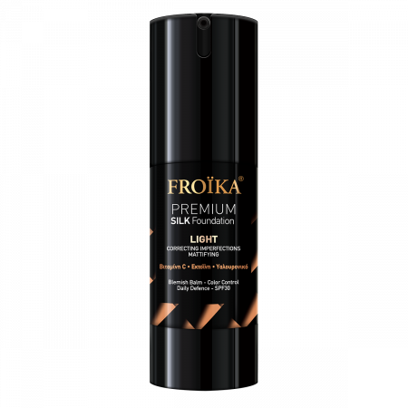 Ten sensibil - Fond de ten cu SPF 30 Premium Silk Light Froika pentru un ten natural