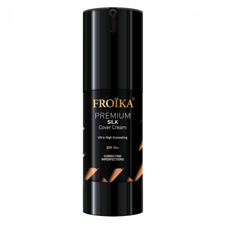 Ten sensibil - Fond de Ten Premium Silk Cover cu SPF 50 Froika