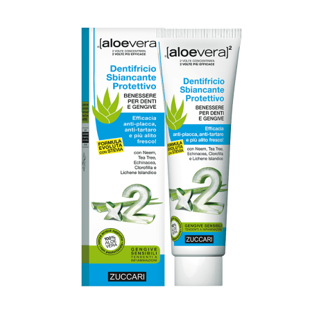 Igiena orala - Pastă de dinți cu Aloe Vera pentru albire delicată – Zuccari Protective Whitening