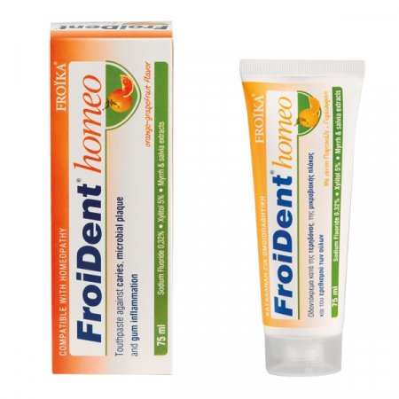 Igiena orala - Pastă de dinți FROIDENT HOMEO : portocală-grapefruit 75 ml, Froika