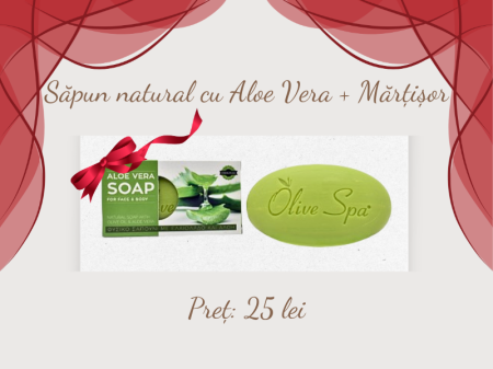 Promotii - Săpun natural cu Aloe Vera + Mărțișor