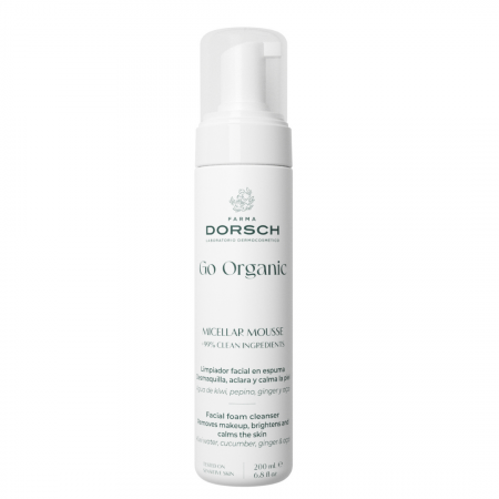 Curatare ten - Spumă micelară Go Organic pentru demachiere și curățare, 200 ml