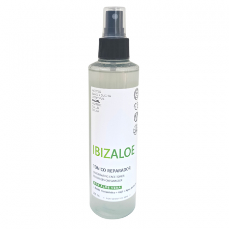 Curatare ten - Toner reparator cu Aloe Vera 200ml - loțiune tonică naturală Ibizaloe