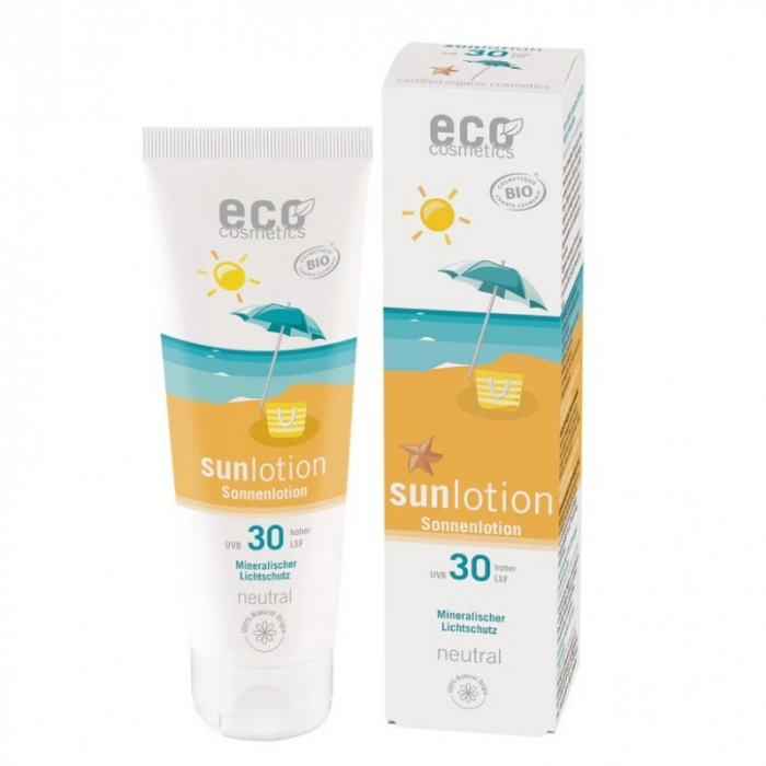 Lotiune Fluida BIO Protectie Solara SPF30, Piele Sensibila, FARA PARFUM, Rezistenta la Apa, 125ml [1]