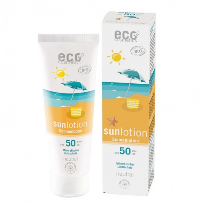 Lotiune Fluida BIO Protectie Solara SPF50, Piele Sensibila, FARA PARFUM, Rezistenta la Apa, 125ml [1]