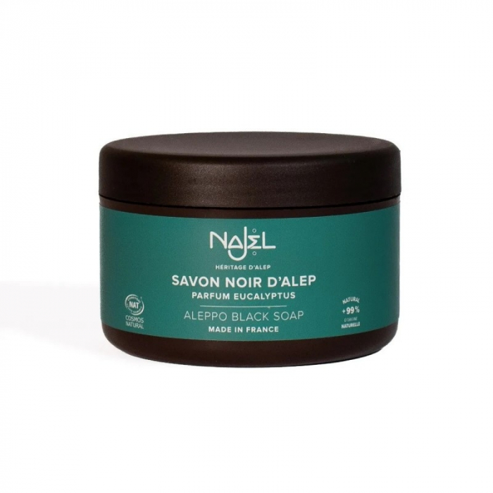Sapun negru de Alep exfoliant cu eucalipt, 180 g [1]
