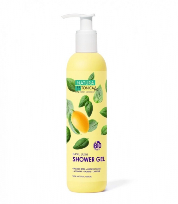 Gel de dus natural Basil Lush cu mango si busuioc, 400ml [1]