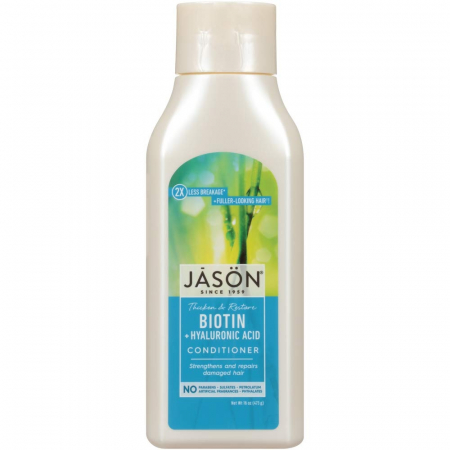 Produse - Balsam de par Biotin cu acid hialuronic pt intarirea si repararea parului deteriorat, Jason 473 ml