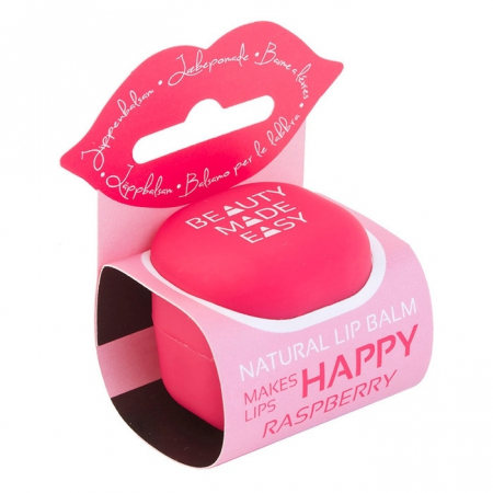 Produse - Balsam natural de buze cu zmeura, Beauty Made Easy, 6.8 g