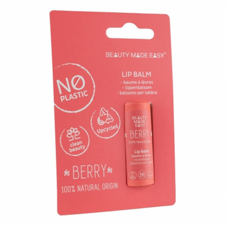 Produse - Balsam natural de buze zero plastic, Berry, Beauty Made Easy, 6 g