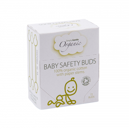 Produse - Betisoare urechi cu opritor, pentru bebelusi organice, Macdonald& Taylor, 72 Buc