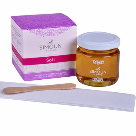 Ceara, benzi si creme depilatoare - Ceara naturala de zahar pentru epilare Soft, Simoun, 140 g