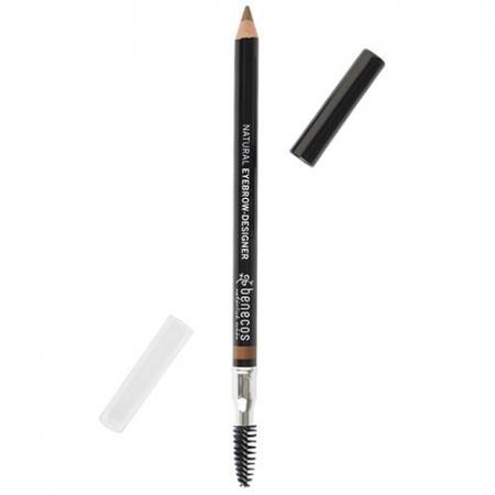 Creion si tus pentru ochi - Creion bio pentru sprancene Gentle Brown