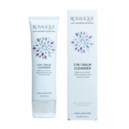 Creme de fata - Balsam Cleanser 3 in 1 , anti-roseata, rozacee, cuperculoza, eczeme, pt toate tipurile de ten, Rosalique, 100 ml