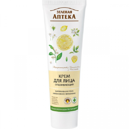 Creme de fata - Crema faciala efect de albire cu extracte de patrunjel, Zelenaya Apteka, 100 ml