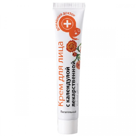 Creme de fata - Crema faciala nutritiva cu extract de galbenele si elastina, 42 ml, Doctorul Casei