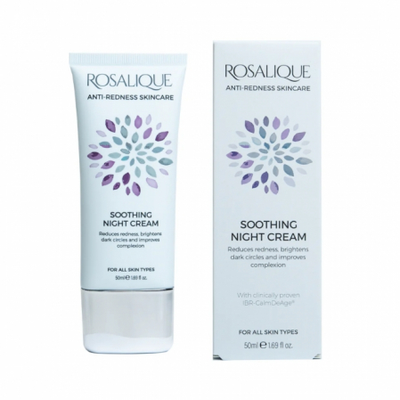 Creme de fata - Crema de noapte calmanta, anti-roseata, rozacee, cuperculoza, eczeme, Rosalique, 50 ml