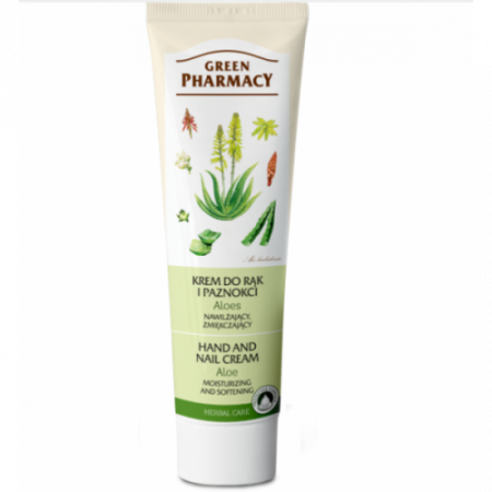 Lotiuni si creme de corp - Crema hidratanta pentru maini si unghii cu extract de aloe , 100 ml